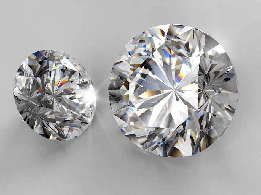 kim cương Ia có 95% là kim cương tự nhiên