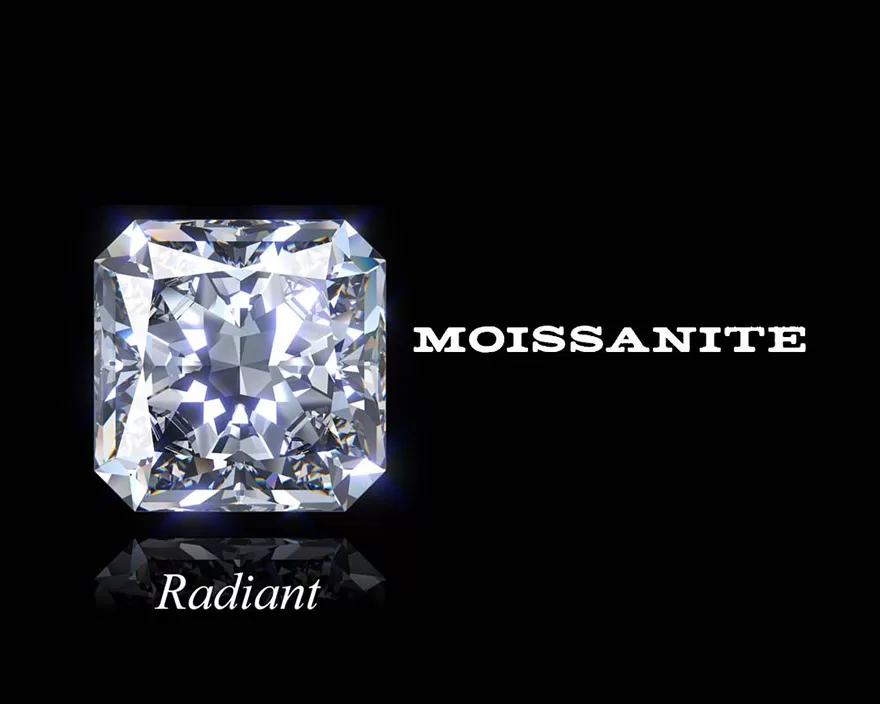 kim cương cắt radiant mang đến nét mềm mại