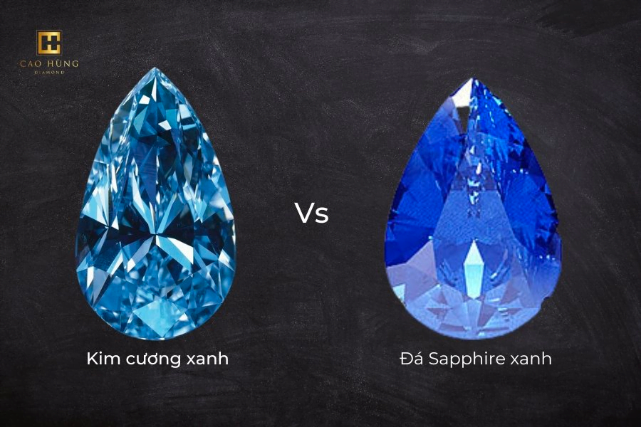 Phân biệt kim cương xanh với đá Sapphire
