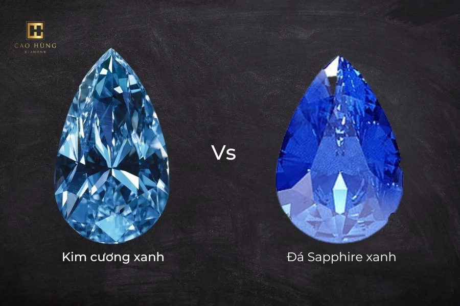 Phân biệt kim cương xanh với đá Sapphire