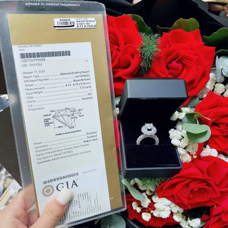 kim long diệp cung cấp hột xoàn 8 ly chất lượng