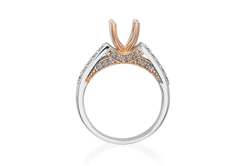 Vỏ nhẫn kim cương vàng mang sự tinh tế, lộng lẫy