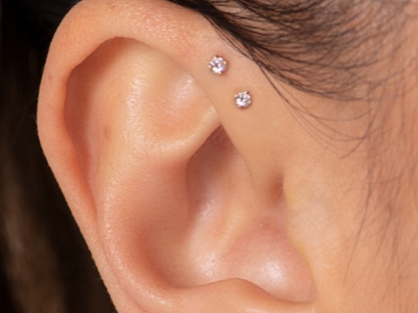 Vị trí xỏ vành tai đầy ấn tượng cho nữ