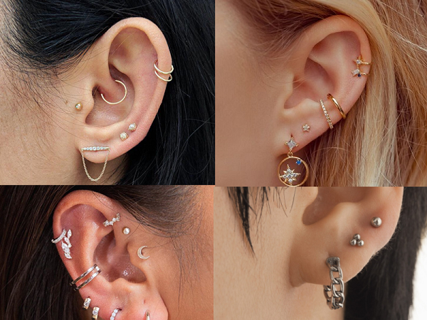 Chọn xỏ nhiều lỗ khác nhau thể hiện phong cách riêng