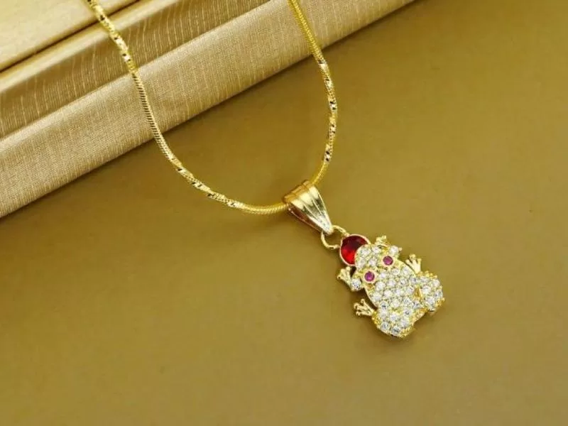 Mặt dây chuyền Cóc Ngậm Tiền