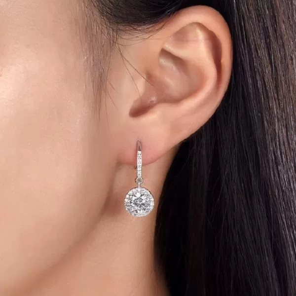 Top mẫu bông tai kim cương 4,5 ly | 5 ly đẹp, sang trọng